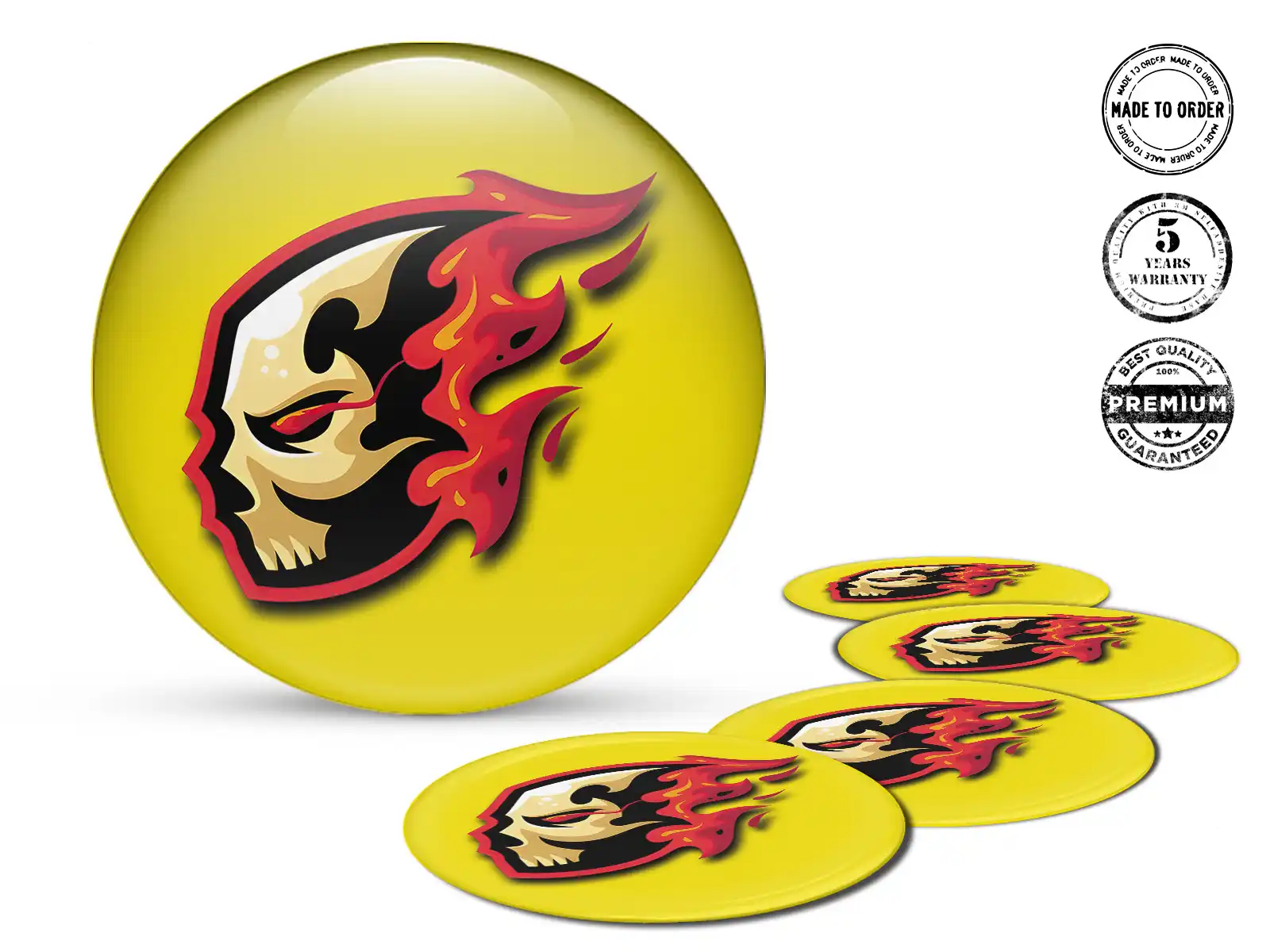 Domed Emblem Version Car Rim Sticker